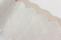 Haft, koronka haftowana biało beżowa 0,5mb