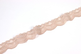 Różowa koronka elastyczna, gumokoronka, ciemny róż 0,5mb